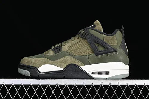 All categories Air Jordan Jordan series basketball shoes Air Jordan 4 GX foreign trade version Air Jordan 4 SE Craft "Medium Olive" AJ4 Joe 4 olive green FB9927-200